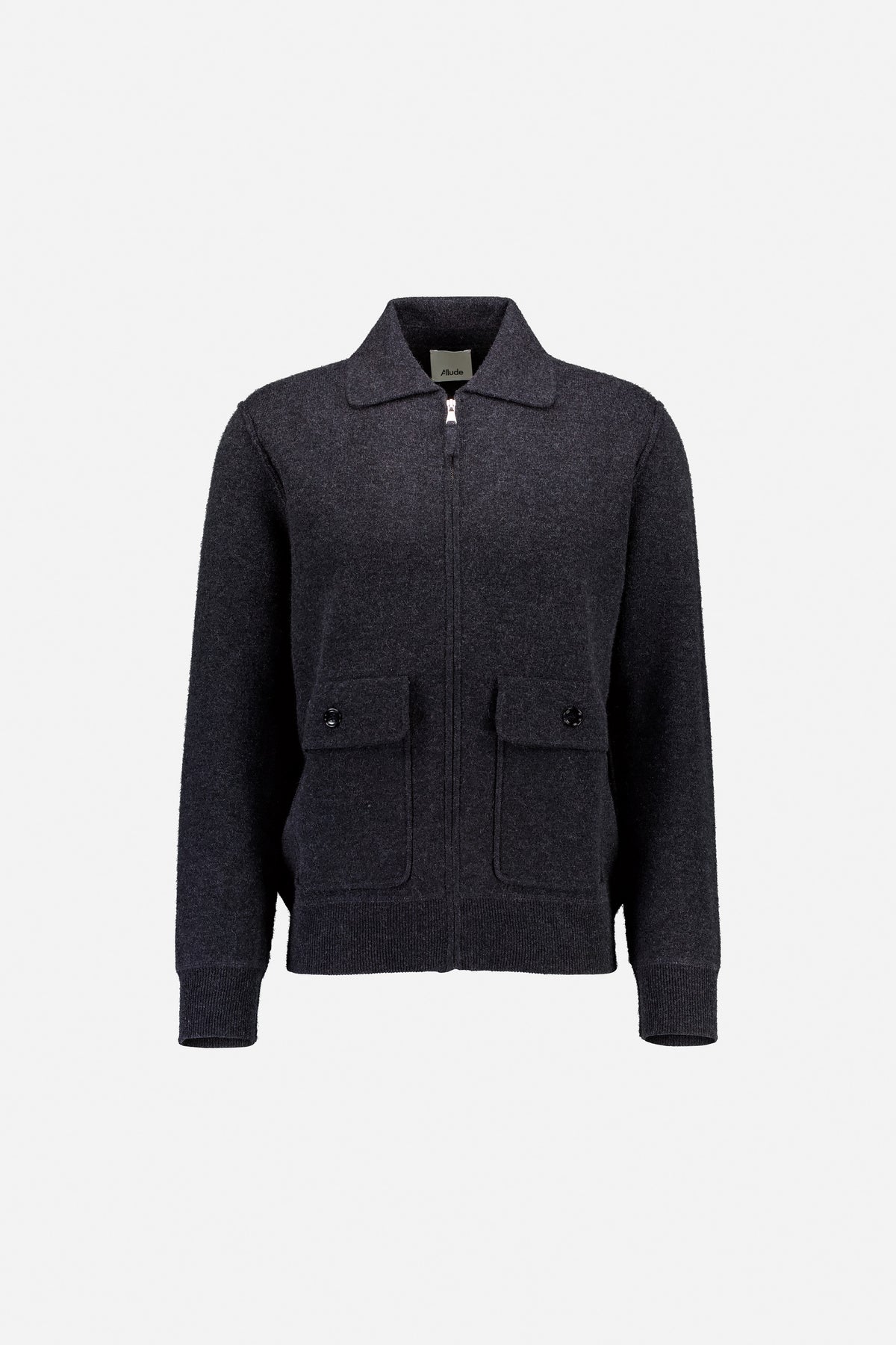 265-37620-84-1 - Allude - 30% Cashmere 70% Wolle Active Fall/Winter 2026/2027 Grau Herrne Jacket Langarm NEW SAPG::265-37620 Wolle