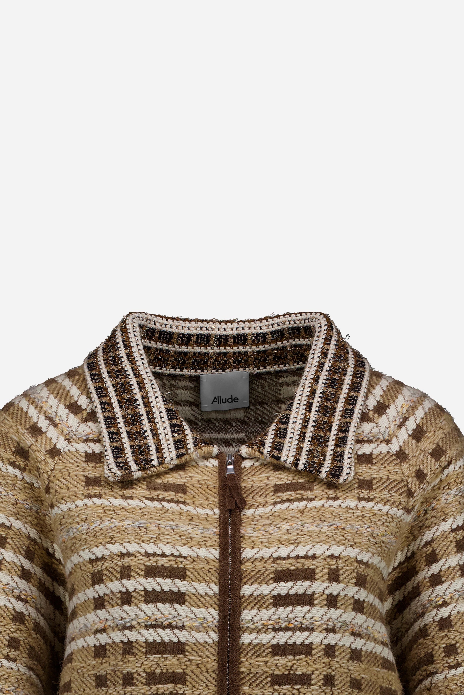 265-50001-original-S_3 - Allude - 1% Alpaca 10% Viscose 23% Polyester 19% 23% Wolle 25% Cashmere Active Cashmere Damen Fall/Winter 2026/2027 Jacket Langarm NEW Nylon SAPG::265-50001 Sonstige