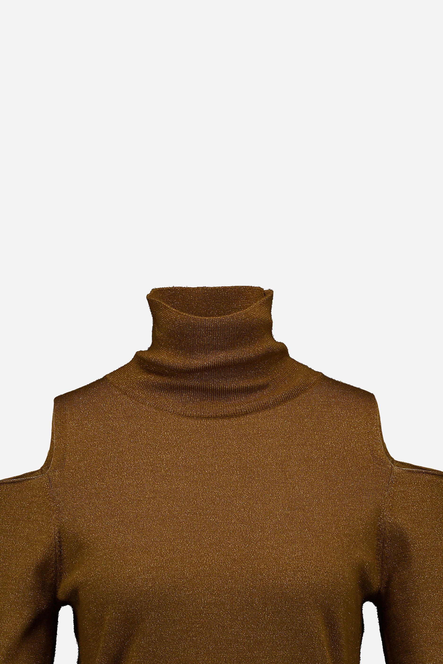 265-64103-445-S_3 - Allude - 11% Lame 89% Wolle Active Beige Damen Fall/Winter 2026/2027 Halbarm NEW Pullover SAPG::265-64103 Stehkragen Wolle