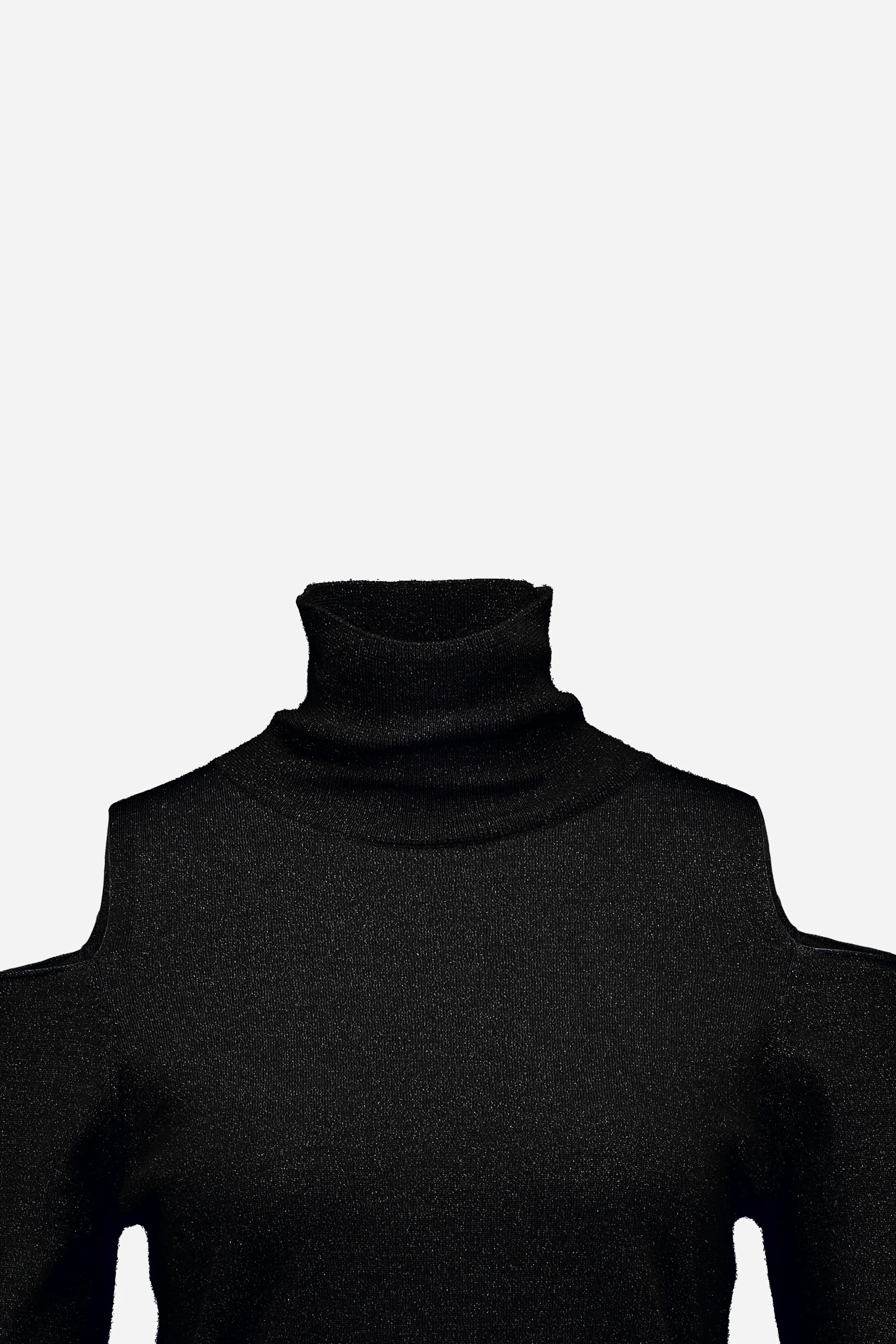 265-64103-490-S_3 - Allude - 11% Lame 89% Wolle Active Damen Fall/Winter 2026/2027 Halbarm NEW Pullover SAPG::265-64103 Schwarz Stehkragen Wolle