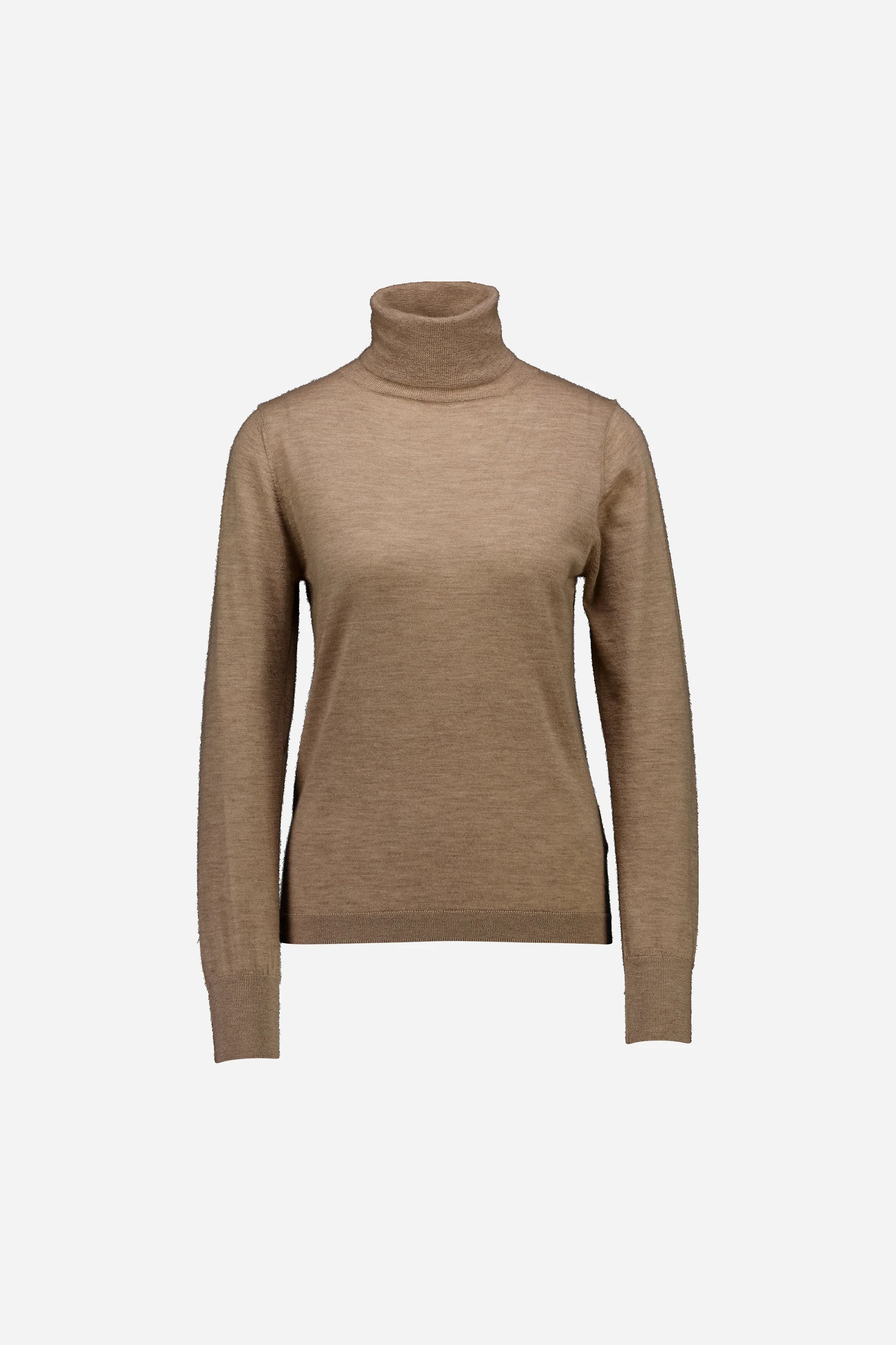 265-70004-46-S_1 - Allude - 100% Cashmere Active Beige Cashmere Damen Fall/Winter 2026/2027 Halbarm NEW Pullover Rollkragen SAPG::265-70004