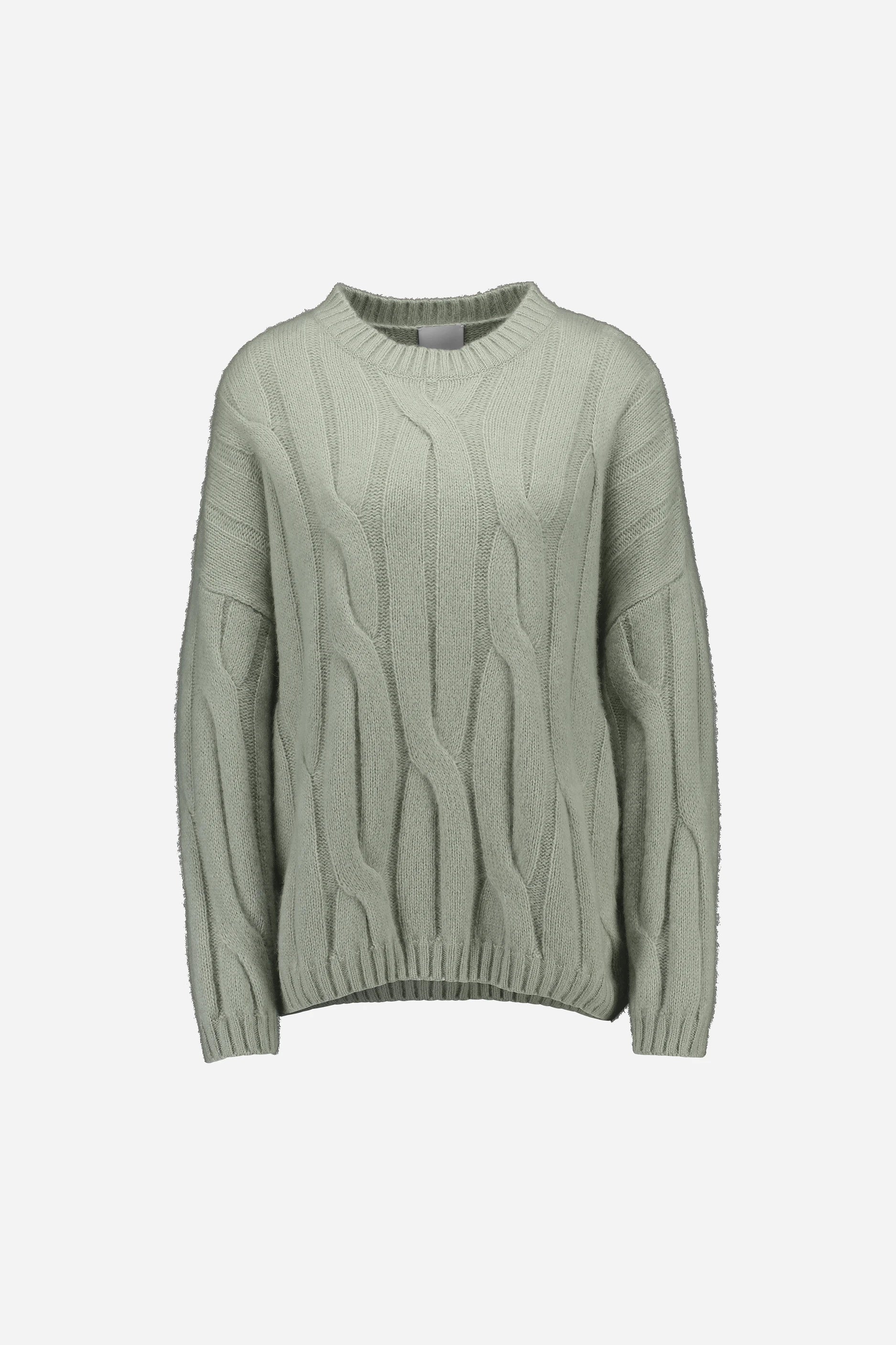 265-77002-30-S_1 - Allude - 25% Seide 75% Cashmere Active Cashmere Damen Fall/Winter 2026/2027 Grün Langarm NEW Pullover Rundhals SAPG::265-77002