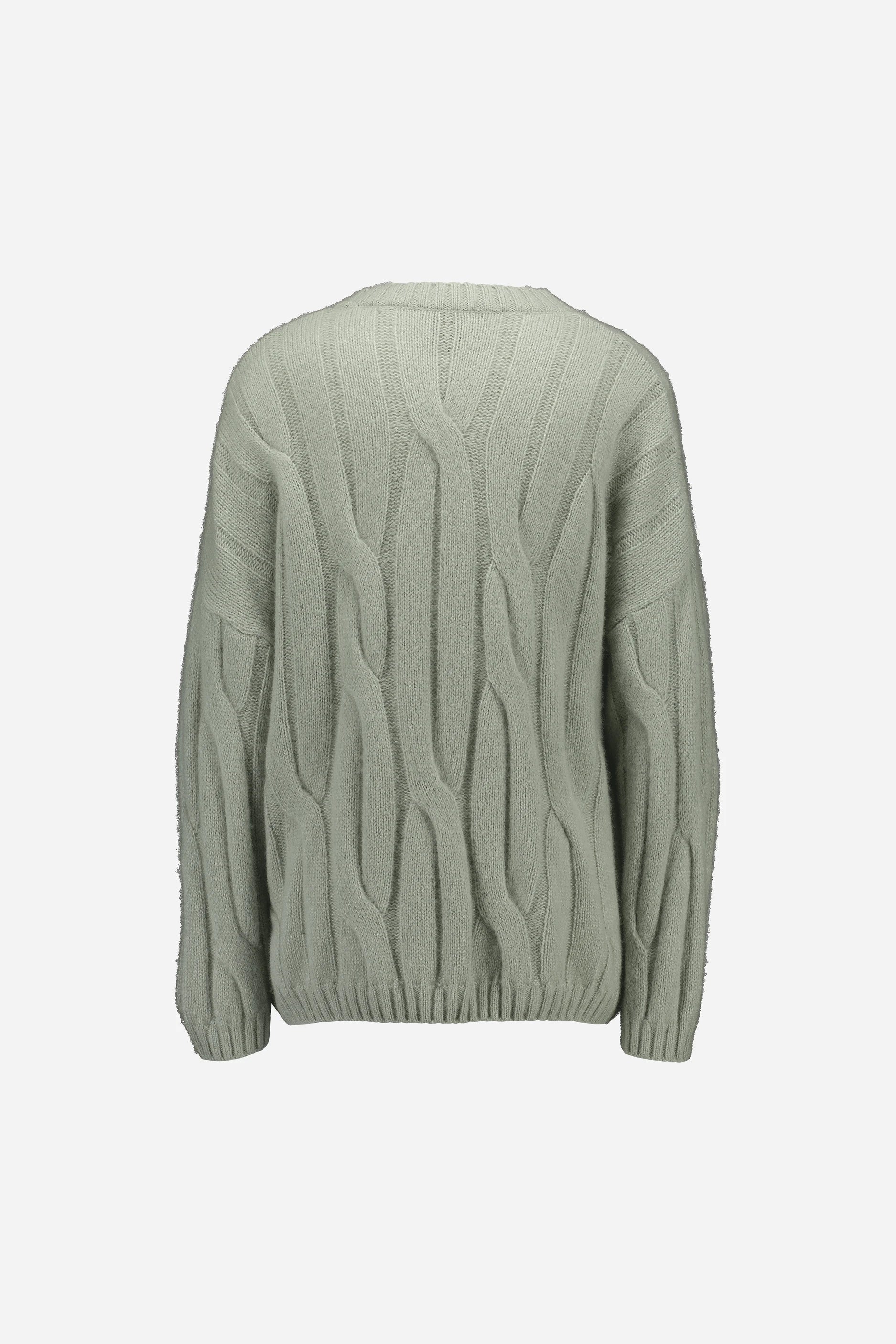 265-77002-30-S_2 - Allude - 25% Seide 75% Cashmere Active Cashmere Damen Fall/Winter 2026/2027 Grün Langarm NEW Pullover Rundhals SAPG::265-77002