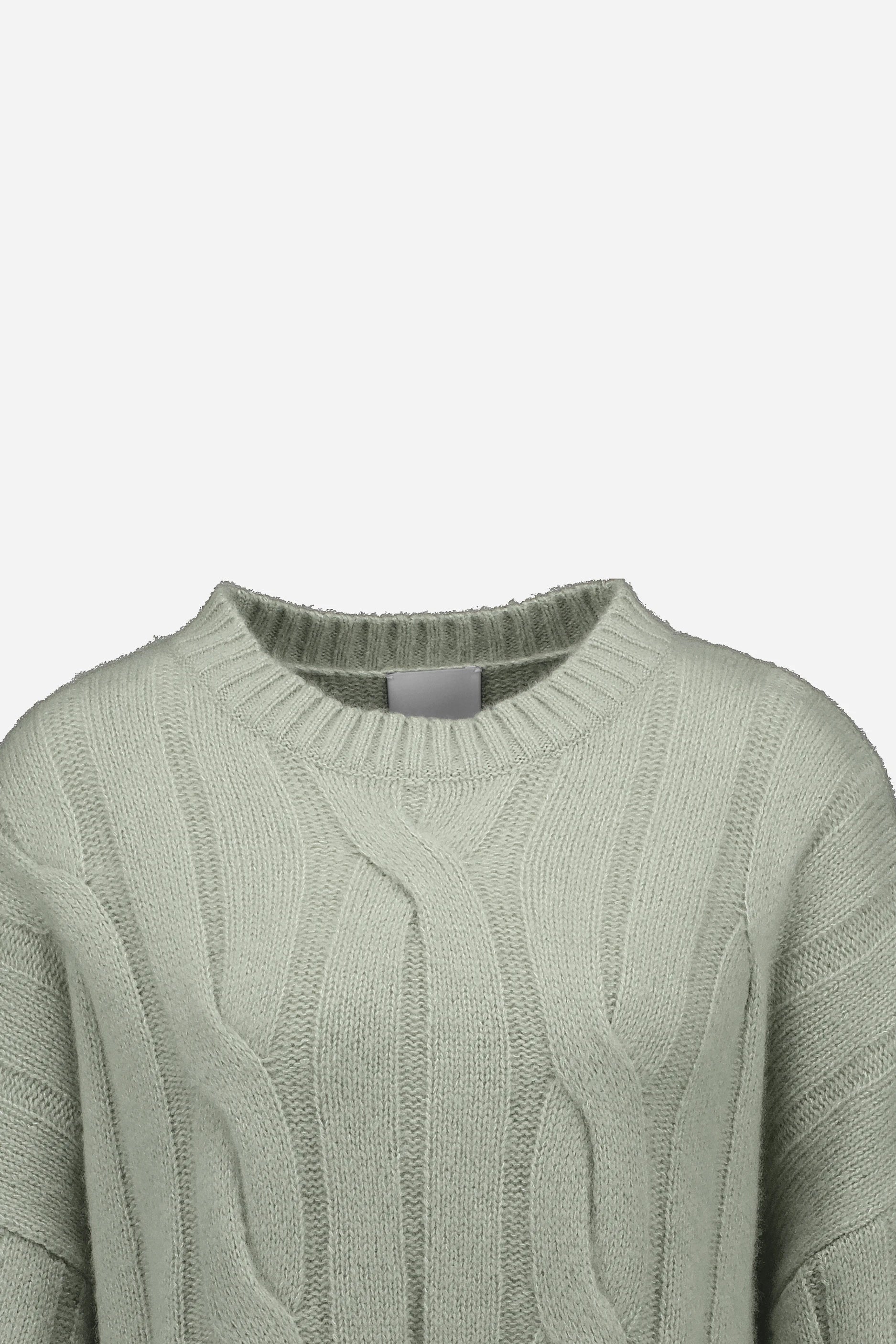 265-77002-30-S_3 - Allude - 25% Seide 75% Cashmere Active Cashmere Damen Fall/Winter 2026/2027 Grün Langarm NEW Pullover Rundhals SAPG::265-77002