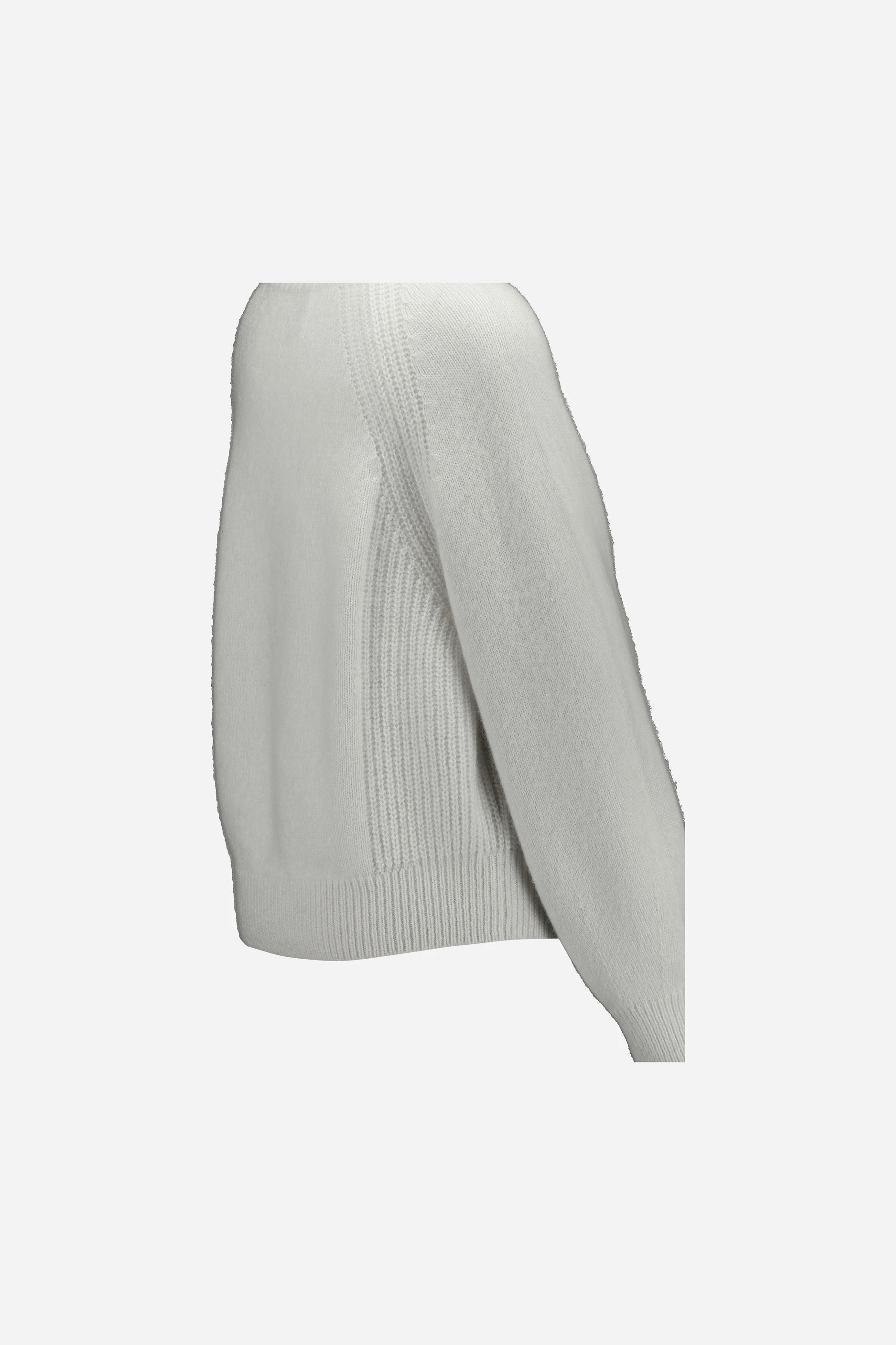 265-77011-40-S_3 - Allude - 25% Seide 75% Cashmere Active Cashmere Damen Fall/Winter 2026/2027 Langarm NEW Pullover Rundhals SAPG::265-77011 Weiß