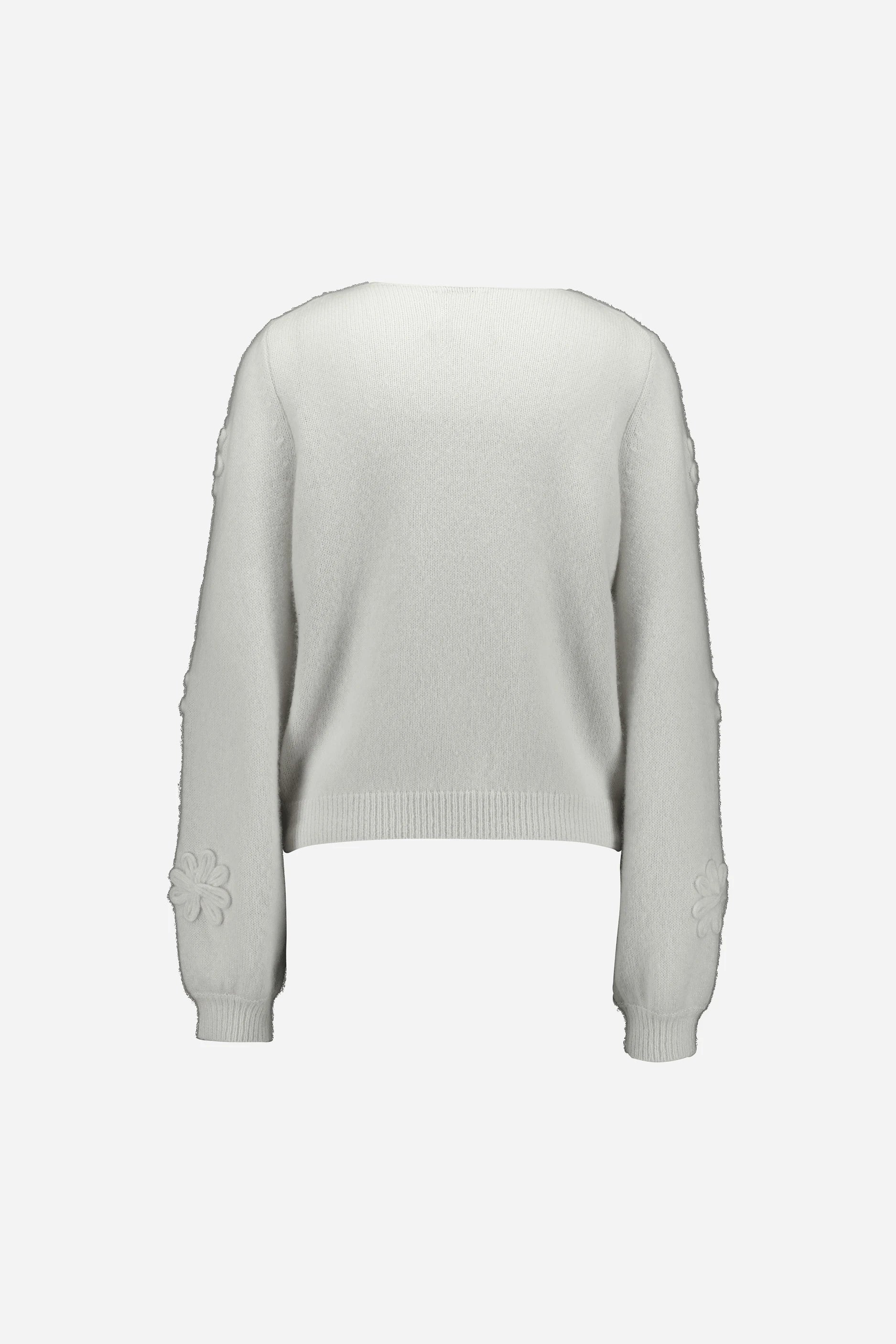 265-77070-40-S_2 - Allude - 25% Seide 75% Cashmere Active Cashmere Damen Fall/Winter 2026/2027 Langarm NEW Pullover Rundhals SAPG::265-77070 Weiß