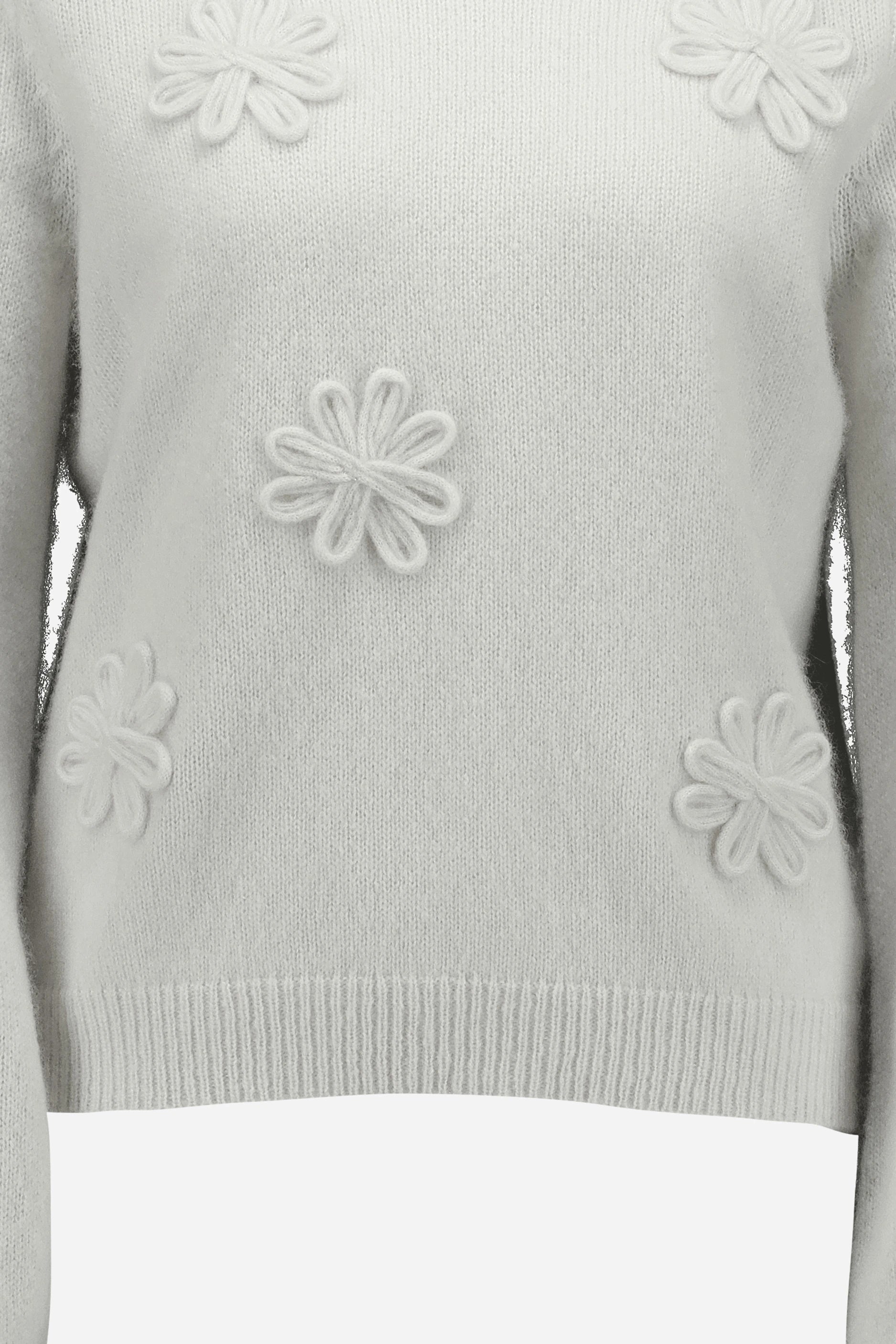 265-77070-40-S_4 - Allude - 25% Seide 75% Cashmere Active Cashmere Damen Fall/Winter 2026/2027 Langarm NEW Pullover Rundhals SAPG::265-77070 Weiß