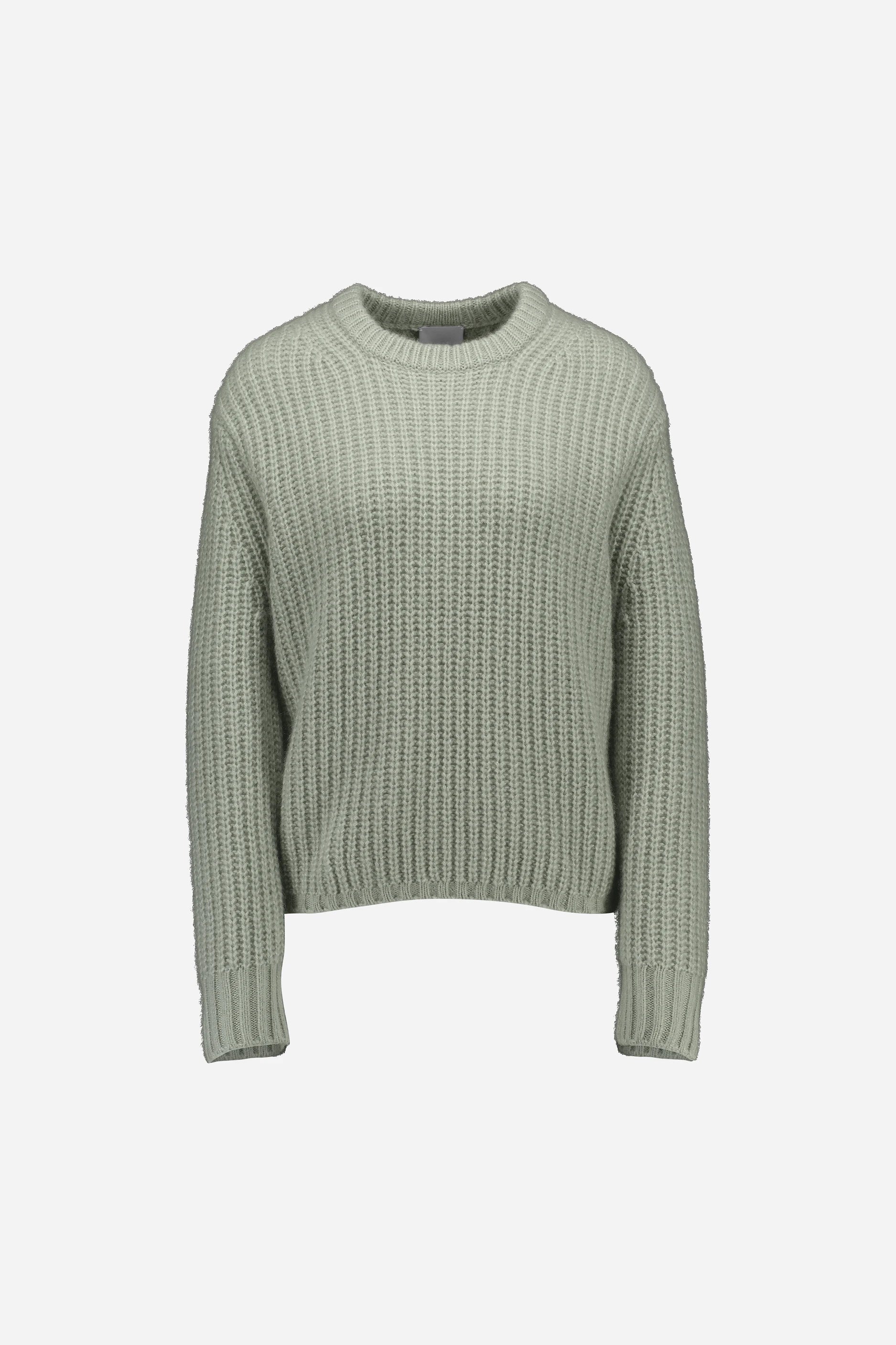 265-77091-30-S_1 - Allude - 25% Seide 75% Cashmere Active Cashmere Damen Fall/Winter 2026/2027 Grün Langarm NEW Pullover Rundhals SAPG::265-77091