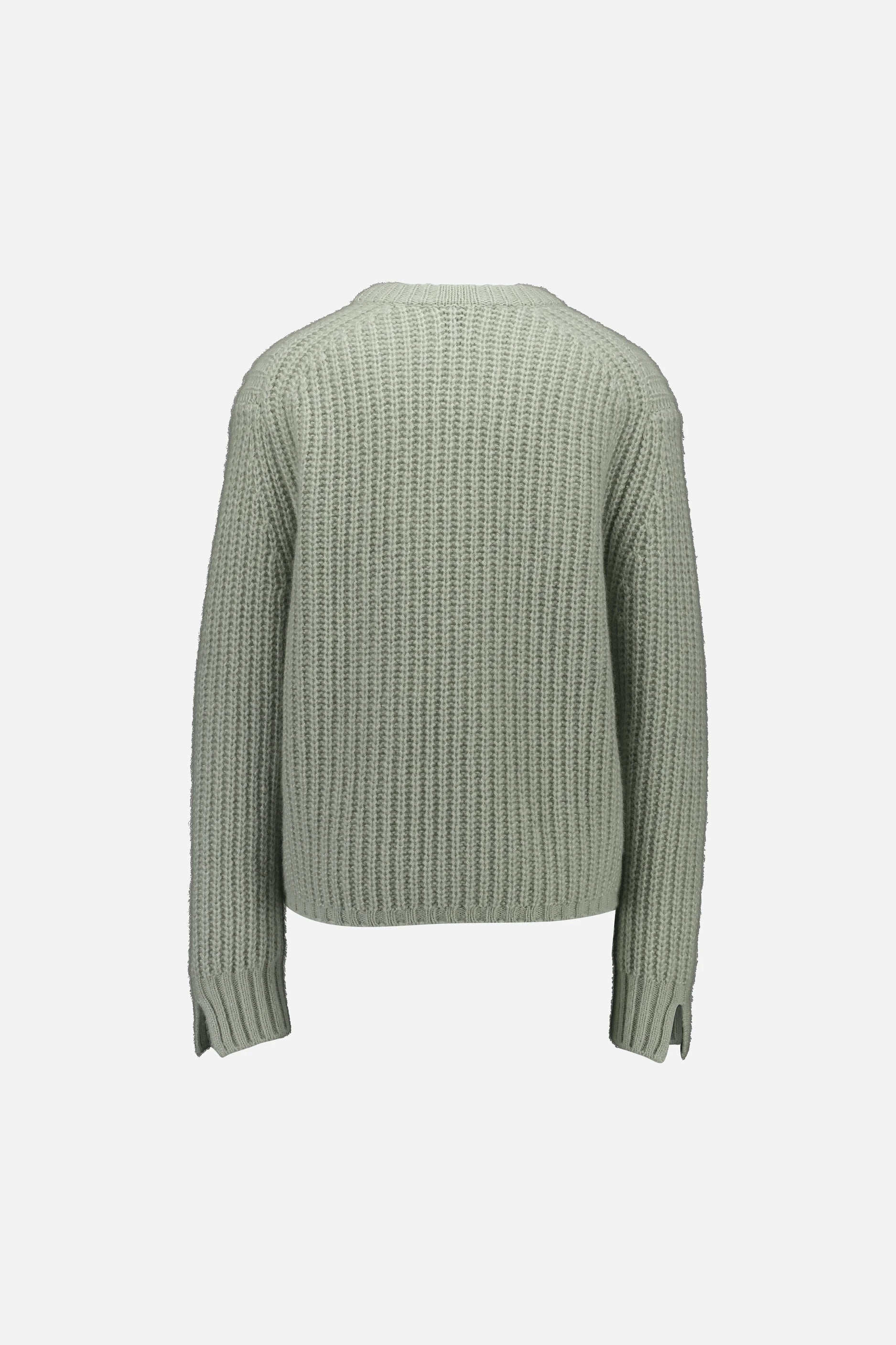 265-77091-30-S_2 - Allude - 25% Seide 75% Cashmere Active Cashmere Damen Fall/Winter 2026/2027 Grün Langarm NEW Pullover Rundhals SAPG::265-77091