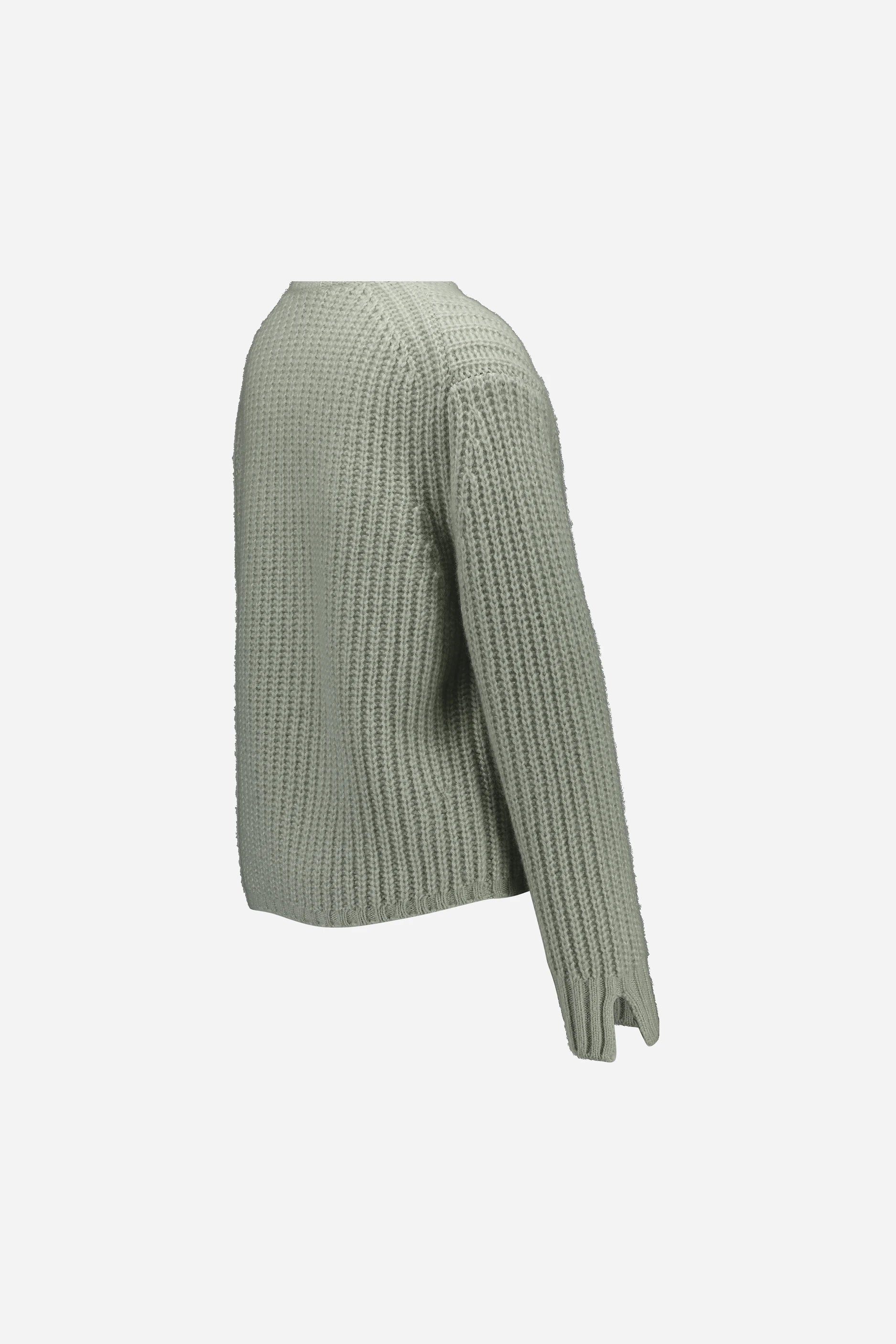 265-77091-30-S_3 - Allude - 25% Seide 75% Cashmere Active Cashmere Damen Fall/Winter 2026/2027 Grün Langarm NEW Pullover Rundhals SAPG::265-77091