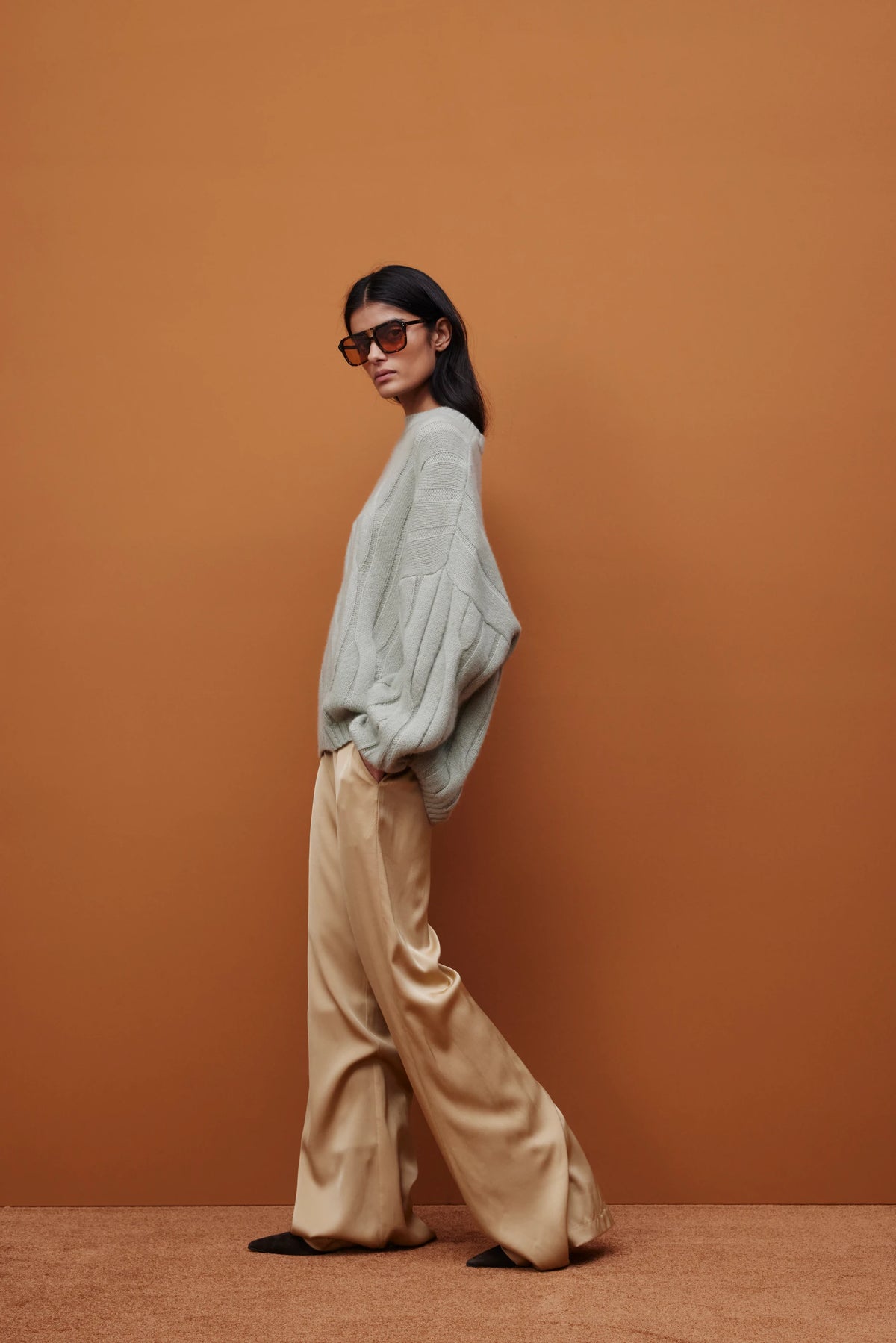 265-84006-45-S_8_6deb417c-1b48-40db-a1eb-d714bca04083 - Allude - 7% Elastan 93% Silk Active Beige Damen Fall/Winter 2026/2027 Hose NEW SAPG::265-84006 Seide