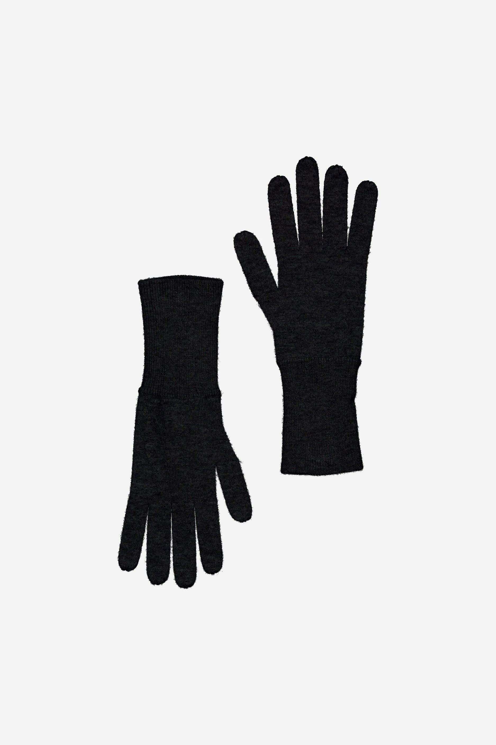 265-92000-90-one_1 - Allude - 100% Cashmere Active Cashmere Damen Fall/Winter 2026/2027 Handschuhe NEW SAPG::265-92000 Schwarz