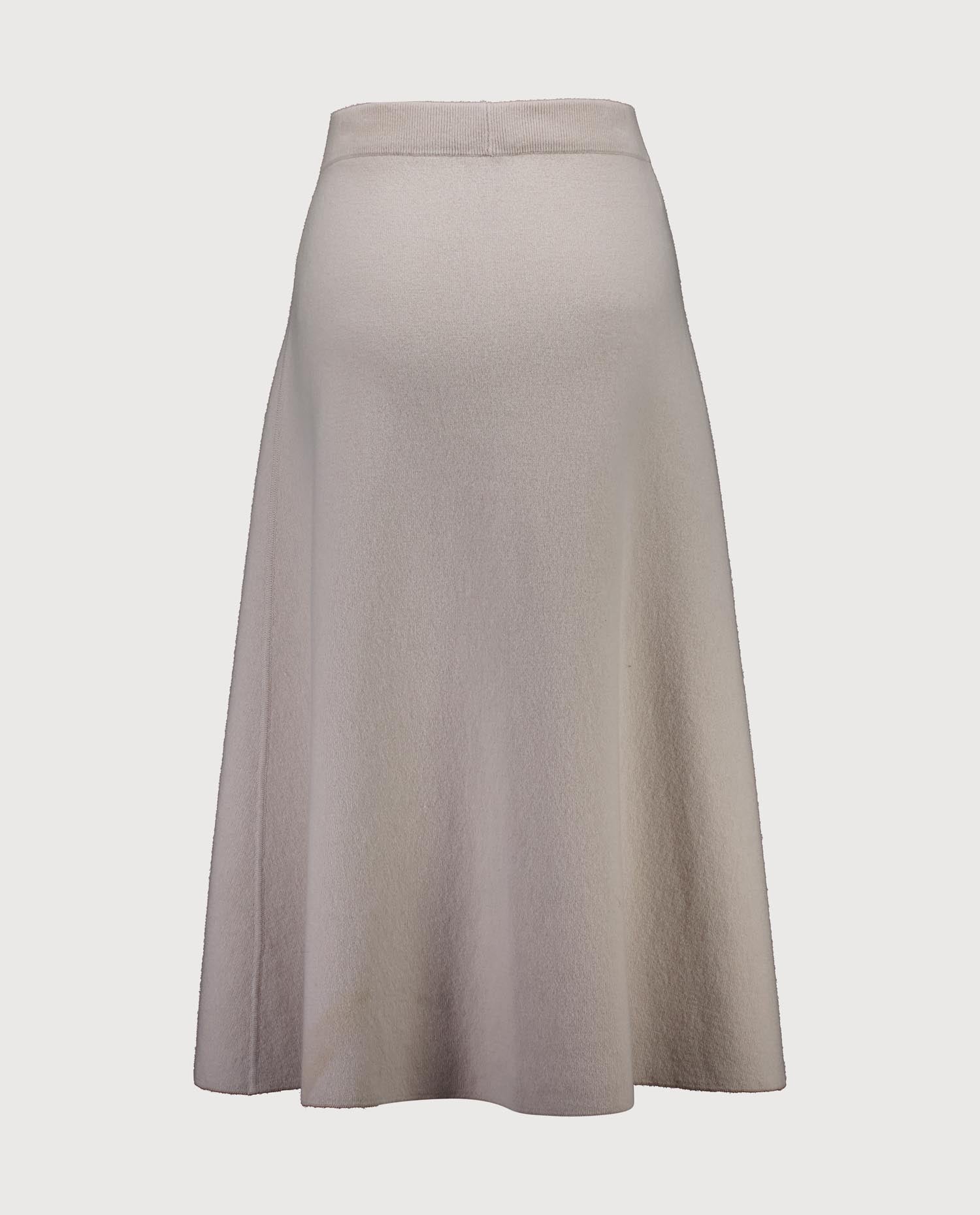 265_17604_43_2 - Allude - 30% Cashmere 70% Wolle Active Beige Damen Fall/Winter 2026/2027 NEW Rock SAPG::265-17604 Wolle