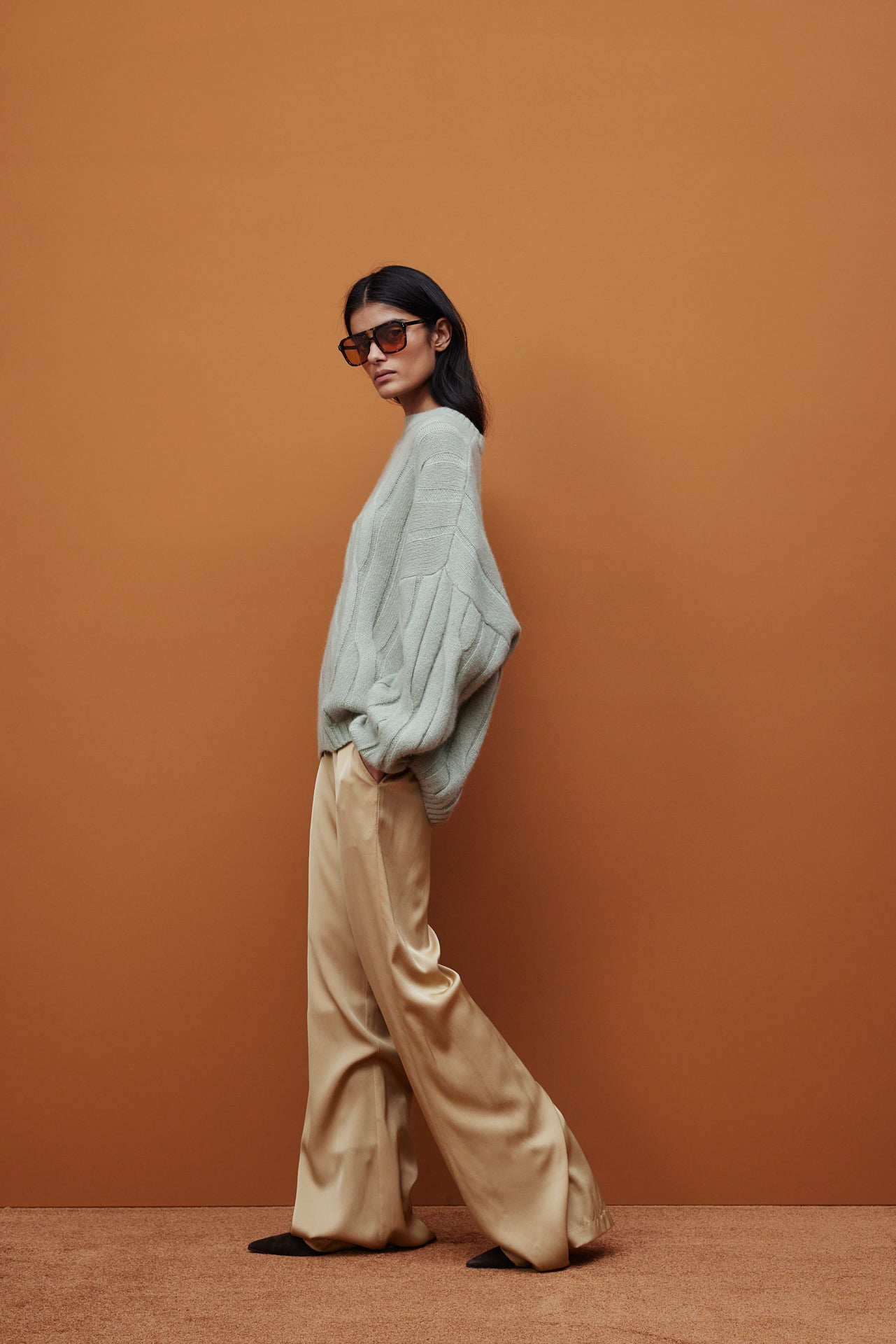 265_77002_30_265_84006_45_8 - Allude - 7% Elastan 93% Silk Active Damen Fall/Winter 2026/2027 Hose NEW Rot SAPG::265-84006 Seide