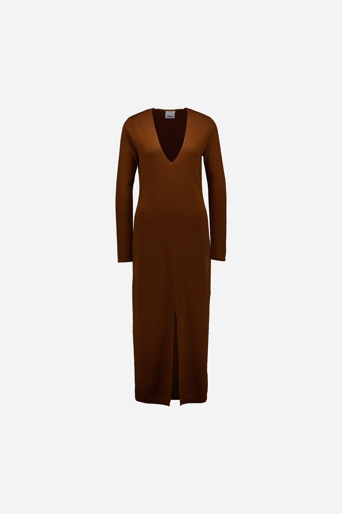Woll-Mischung Kleid in Beige