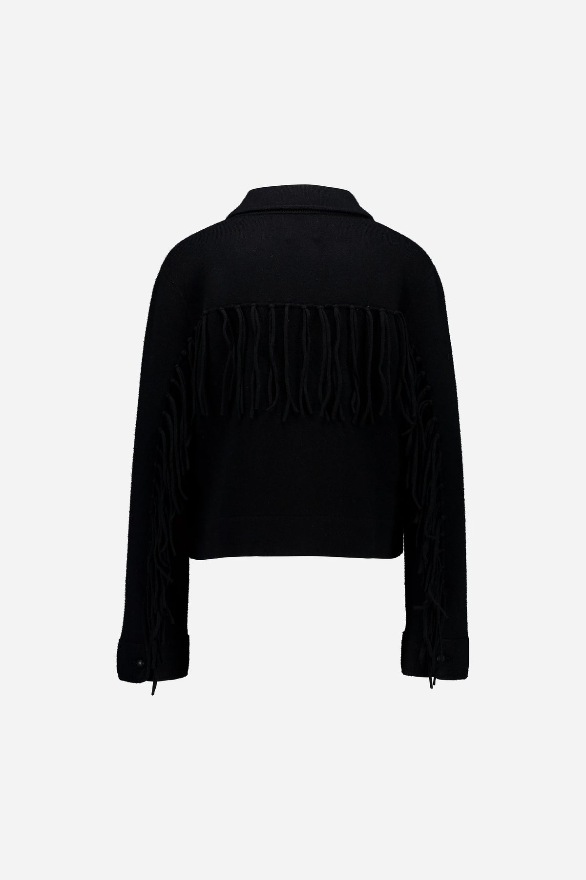Woll-Mischung Jacket in Schwarz