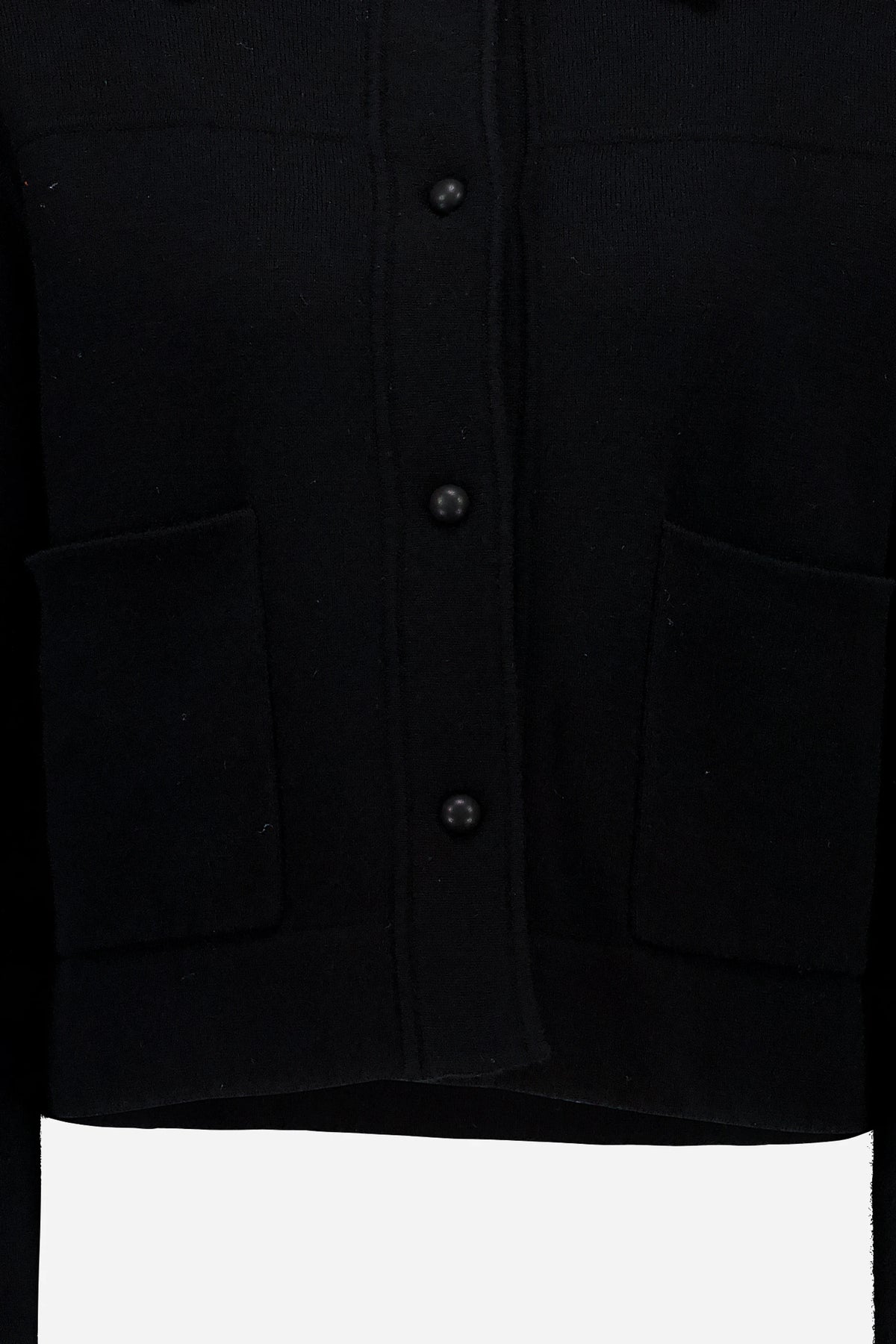 Woll-Mischung Jacket in Schwarz