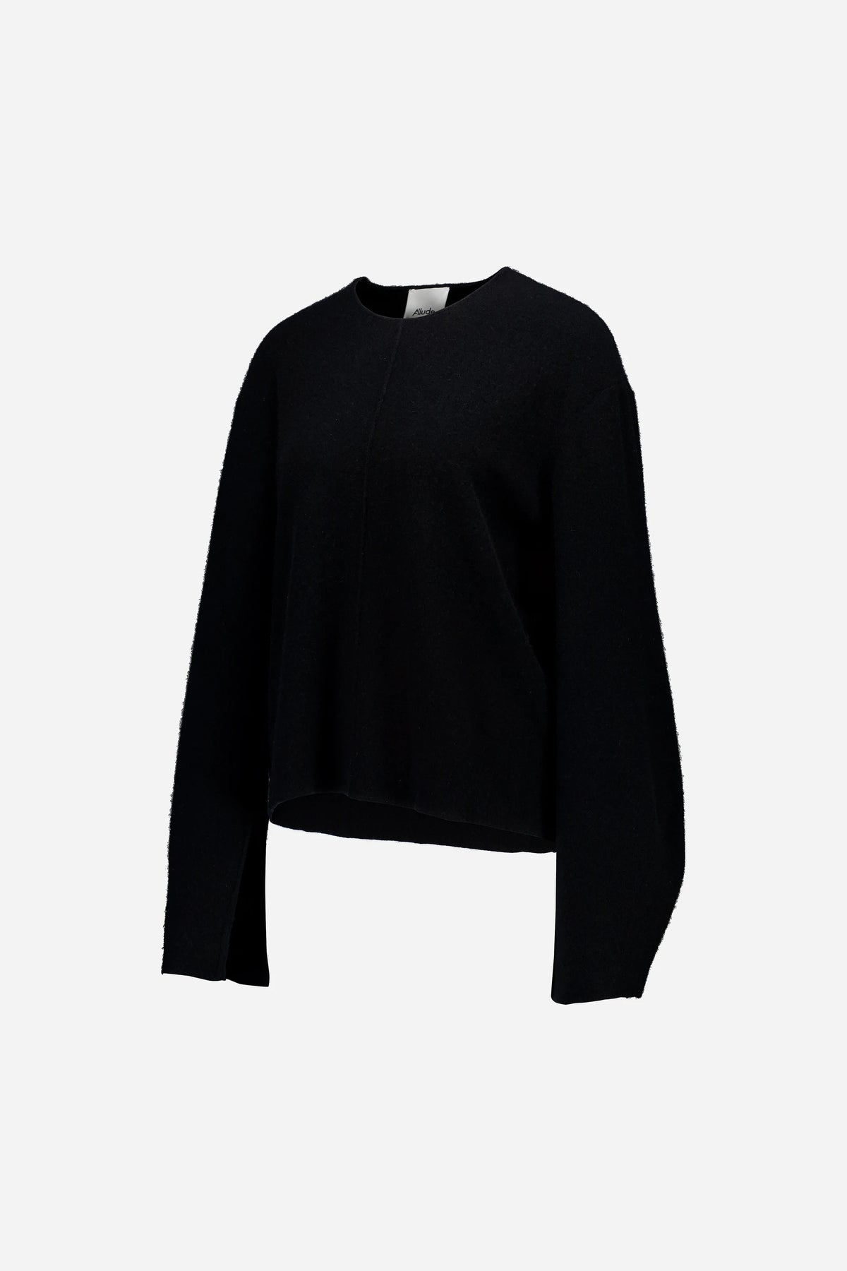 Woll-Mischung Pullover in Schwarz