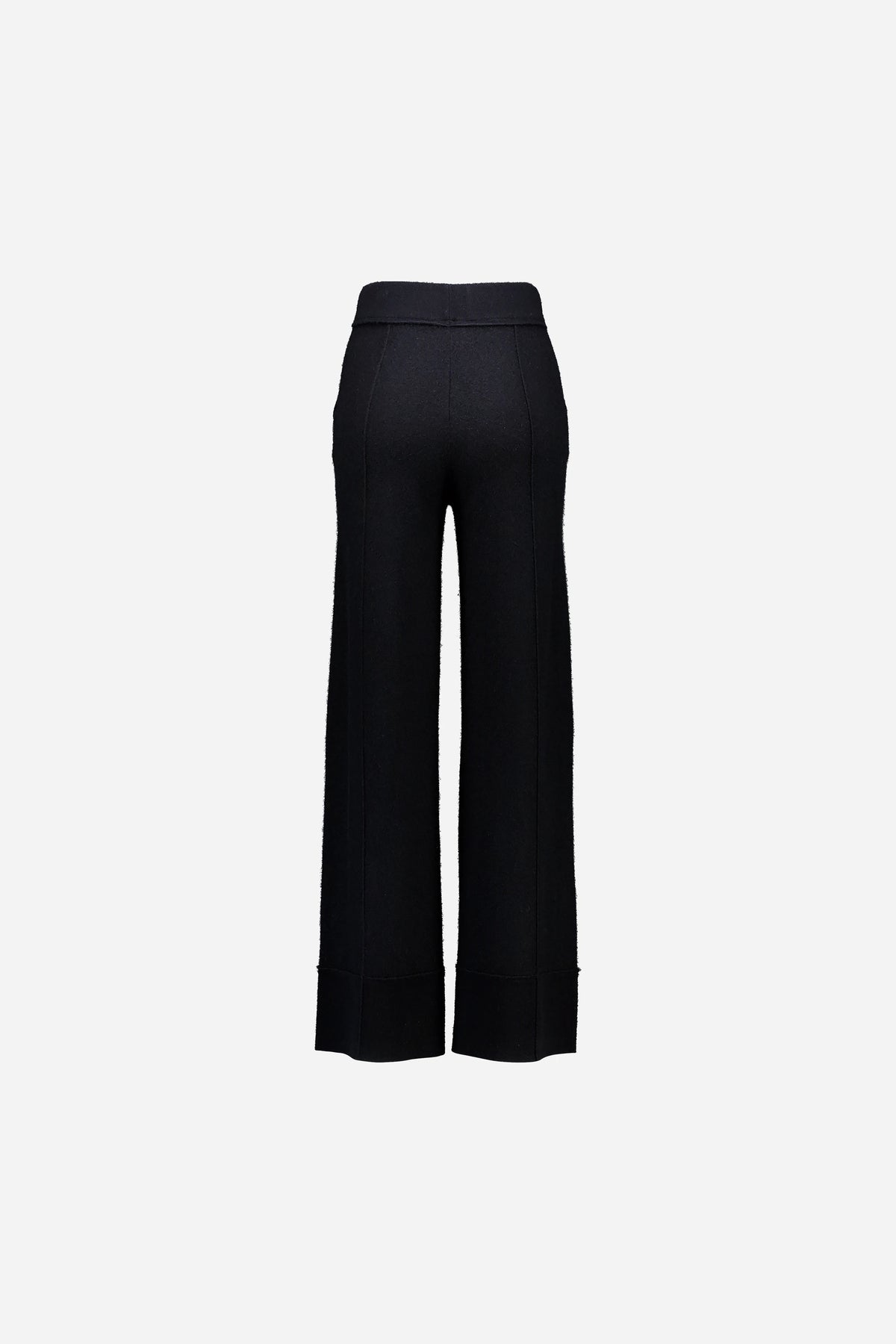 Woll-Mischung Hose in Schwarz