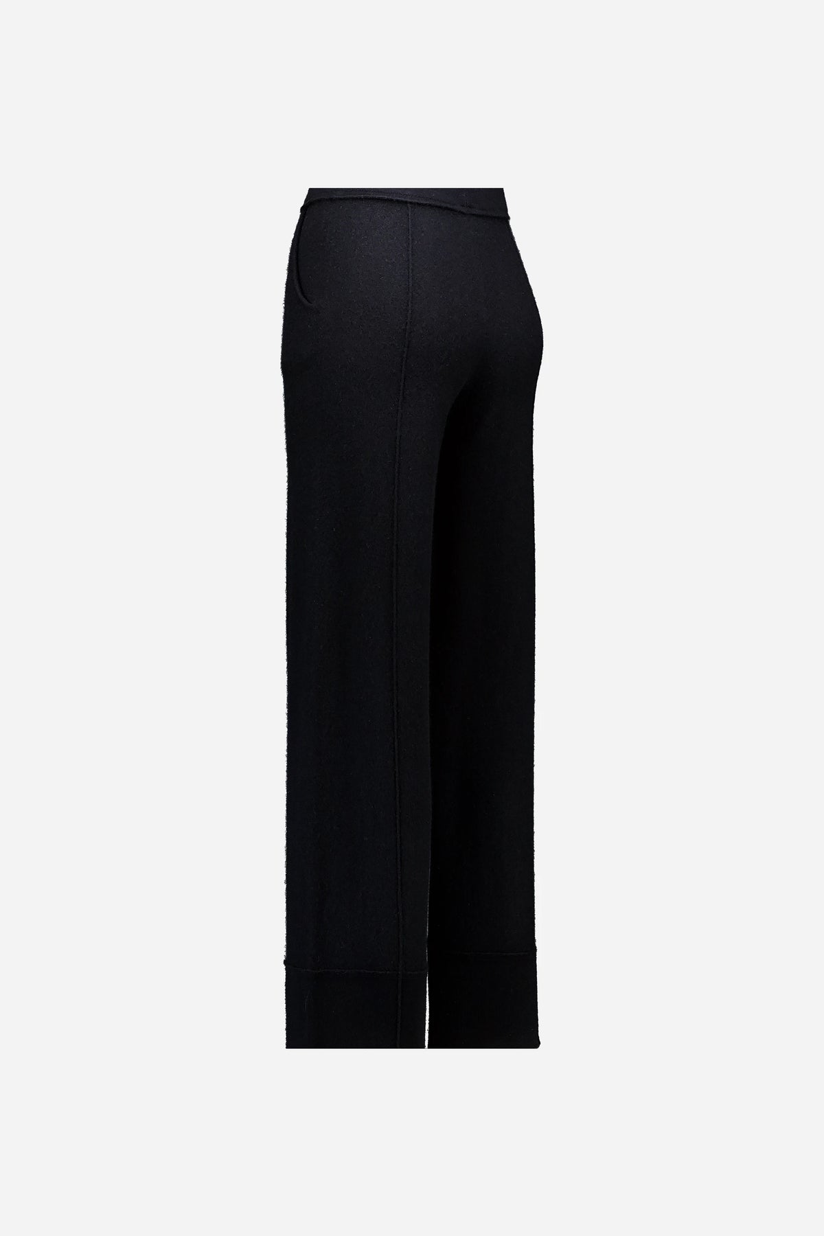 Woll-Mischung Hose in Schwarz