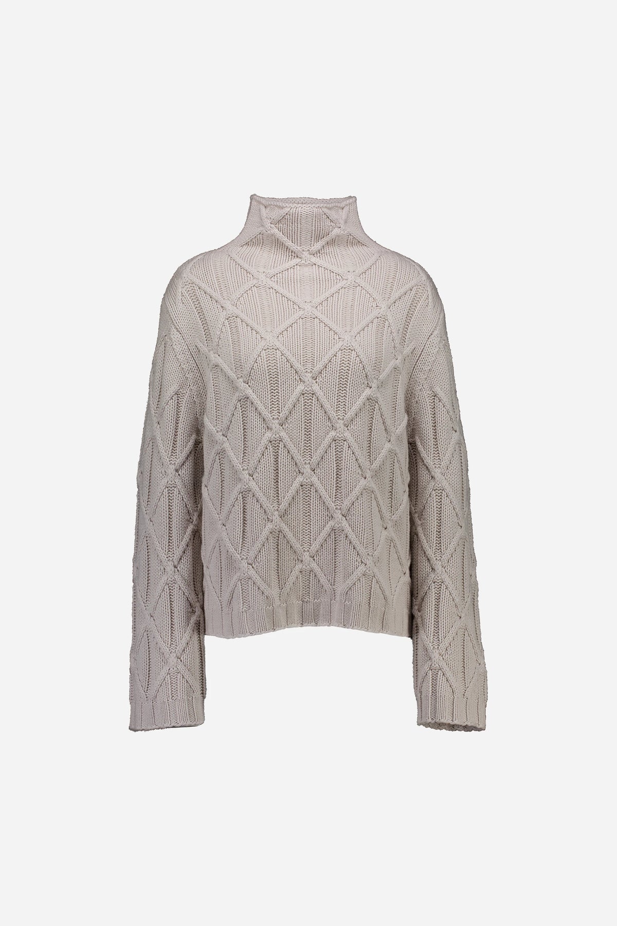 Woll-Mischung Pullover in Beige